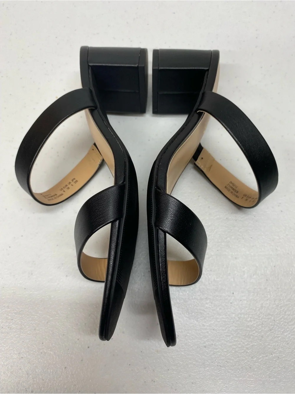 Dream Pairs chunky heel sandals womens size 8 black summer dress open toe shoes